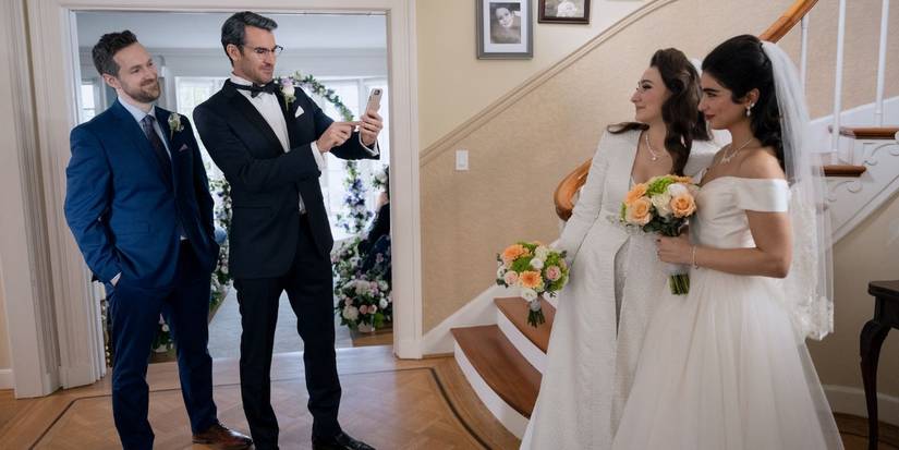 Marah (Yael Yurman) with her bridesmaid getting photographed in Firefly Lane.