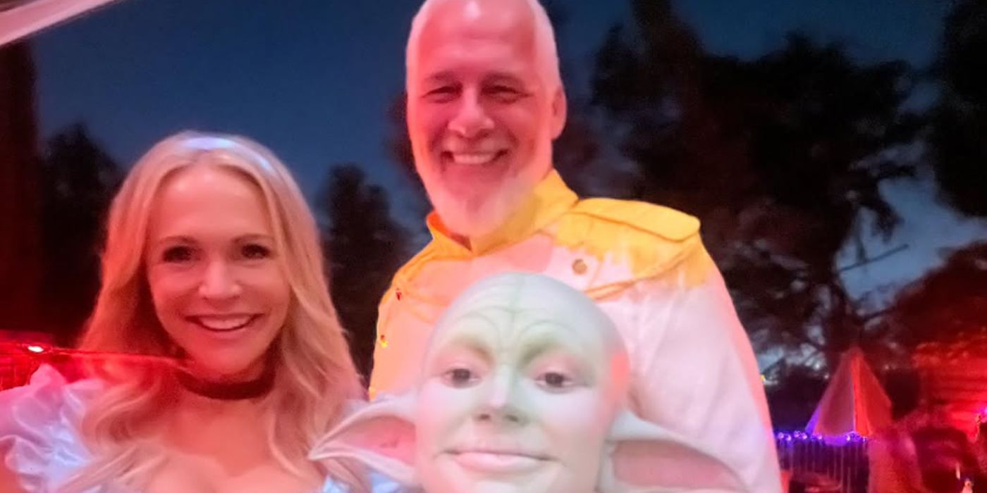 The Golden bachelorette mark anderson and barbara woods in costume