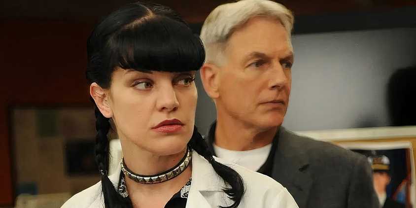 Mark Harmon and Pauley Perrette in NCIS