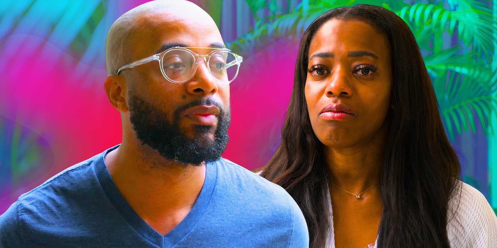Married At First Sight Season 18's Ikechi Ojoré and Emem Obot looking sad
