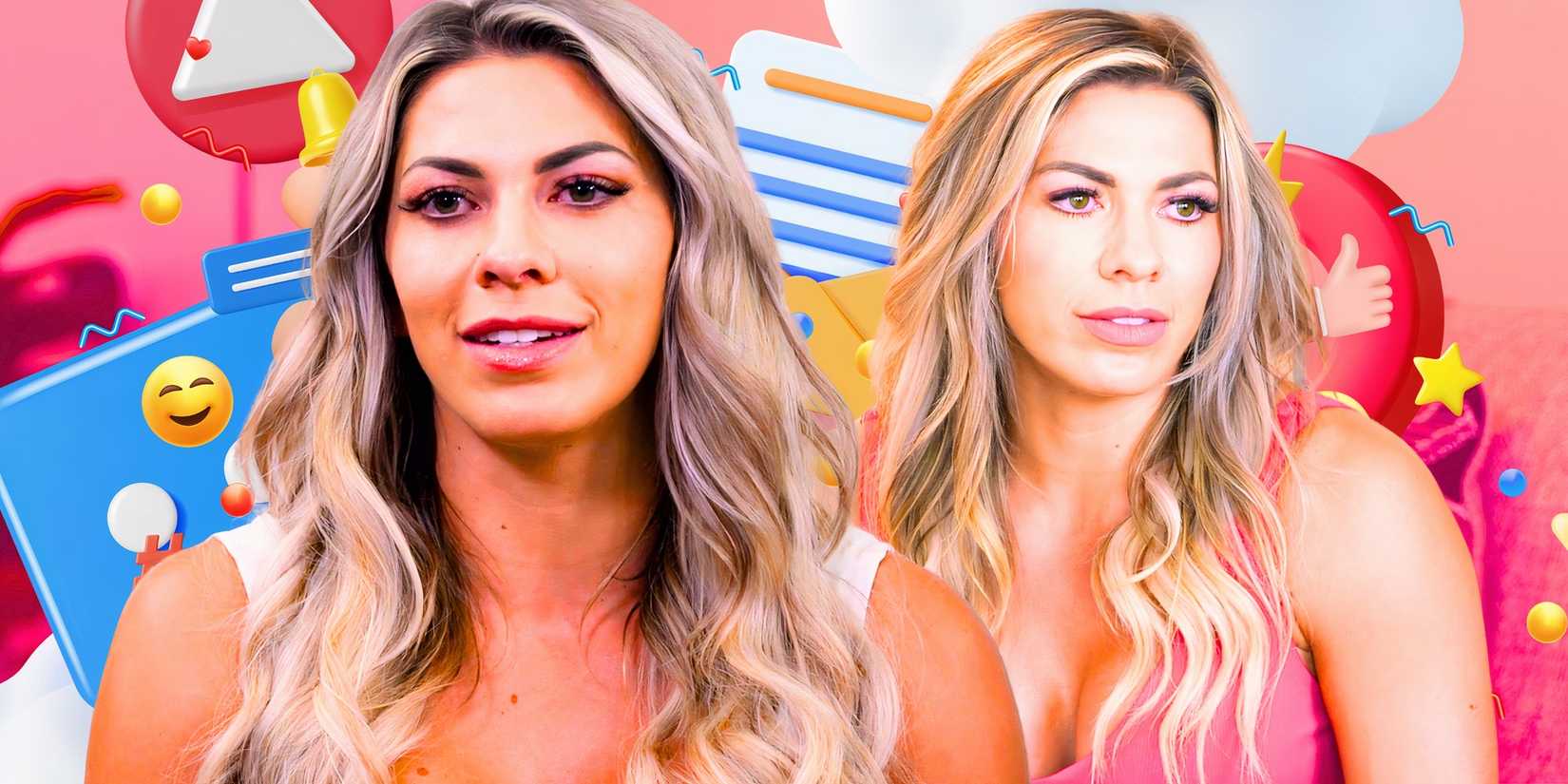 Married At First Sight Season 18 montage of Madison Myers with emoji's behind her