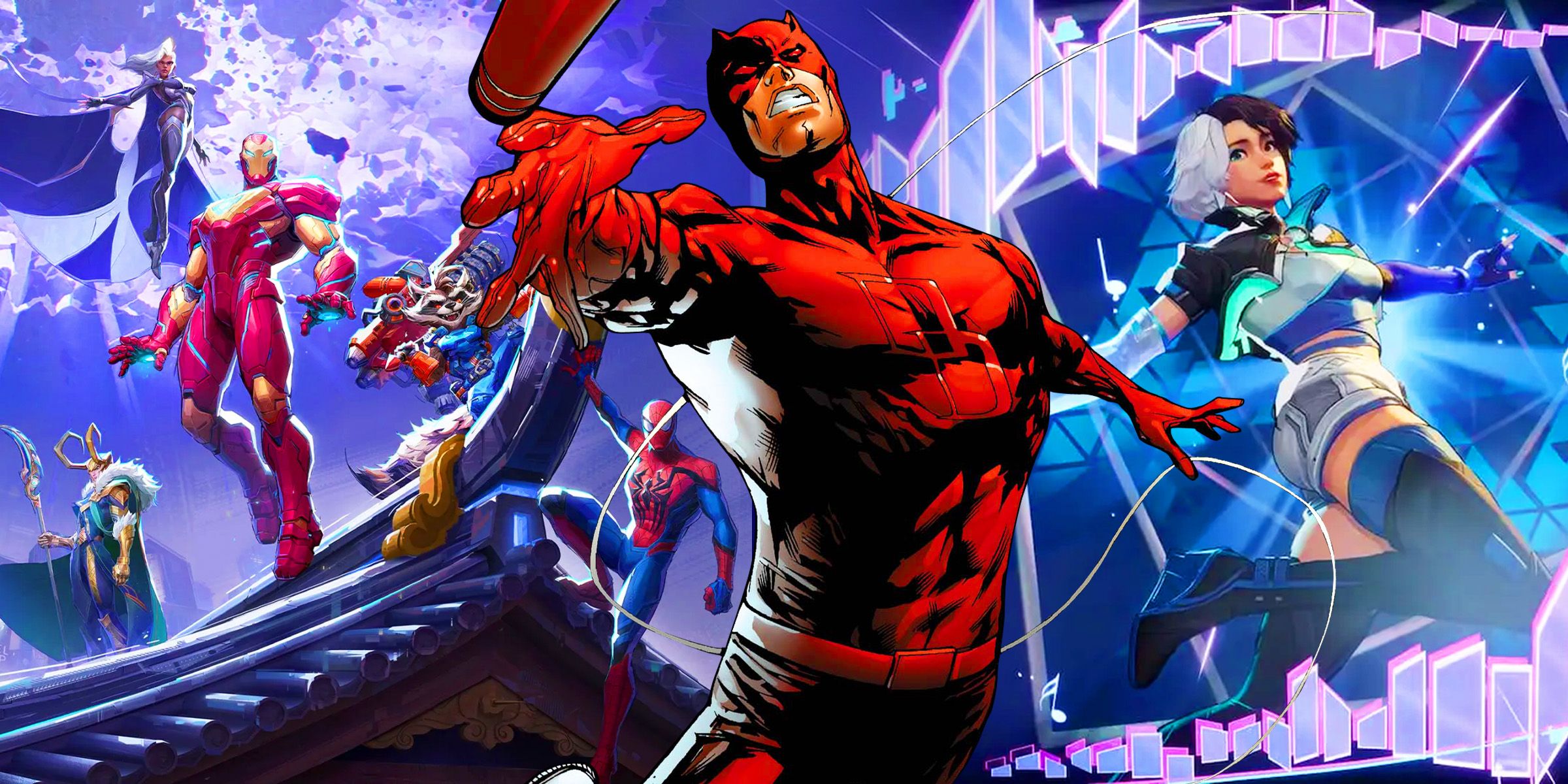 Marvel Rival characters with Daredevil