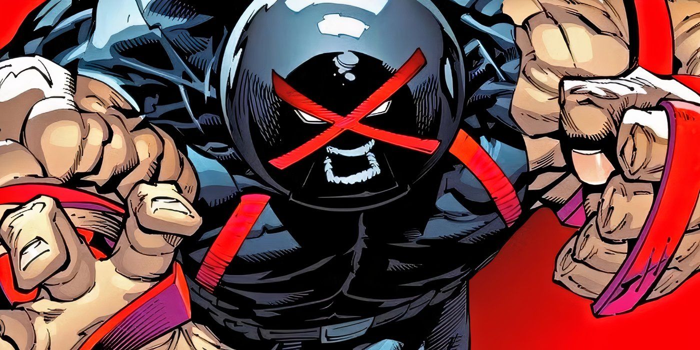 The Juggernaut launching an attack against an unseen enemy.