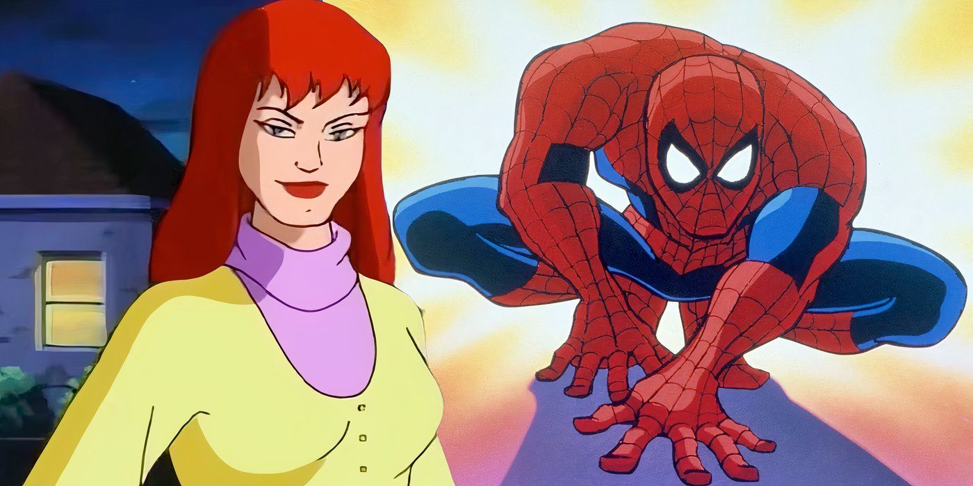 Mary Jane and Spider-Man in Spider-Man the Animated Series