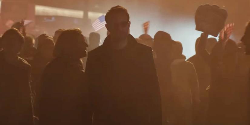 Matt Murdock Walking in Crowd Dareddevil Born Again Trailer
