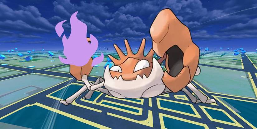 Pokémon GO Shadow Kingler Water-type on keyart background