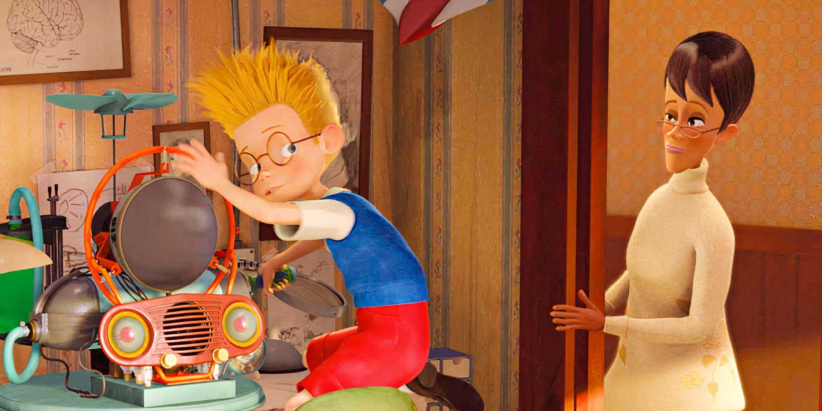 Meet the Robinsons Lewis in his room with his scanner