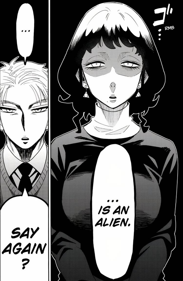Melinda telling Loid that she believes Donovan is an alien in Spy x Family.