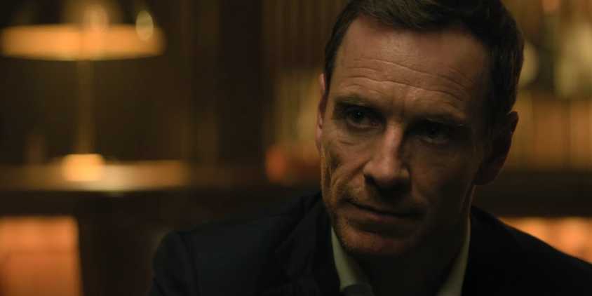 Michael Fassbender's Martian looking serious in The Agency episode 10