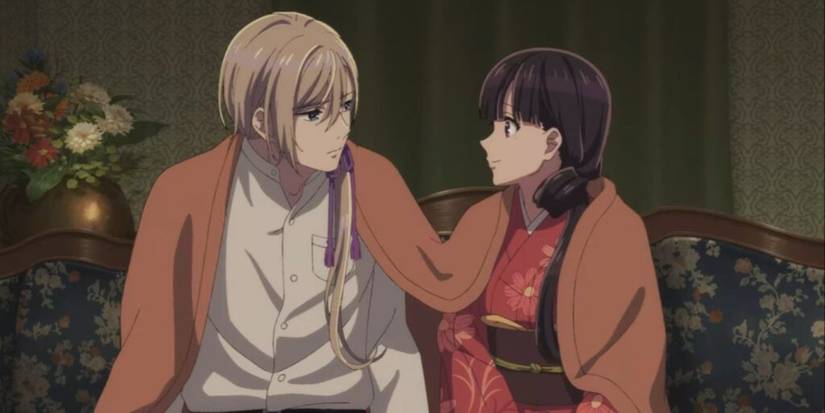 Miyo and Kiyo under a blanket in the Kudo house