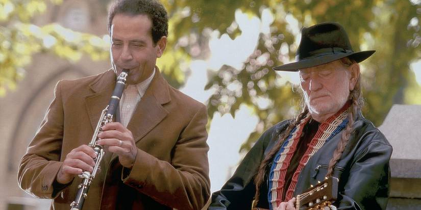 Monk performing with Willie Nelson in Mr Monk and the Red-Headed Stranger