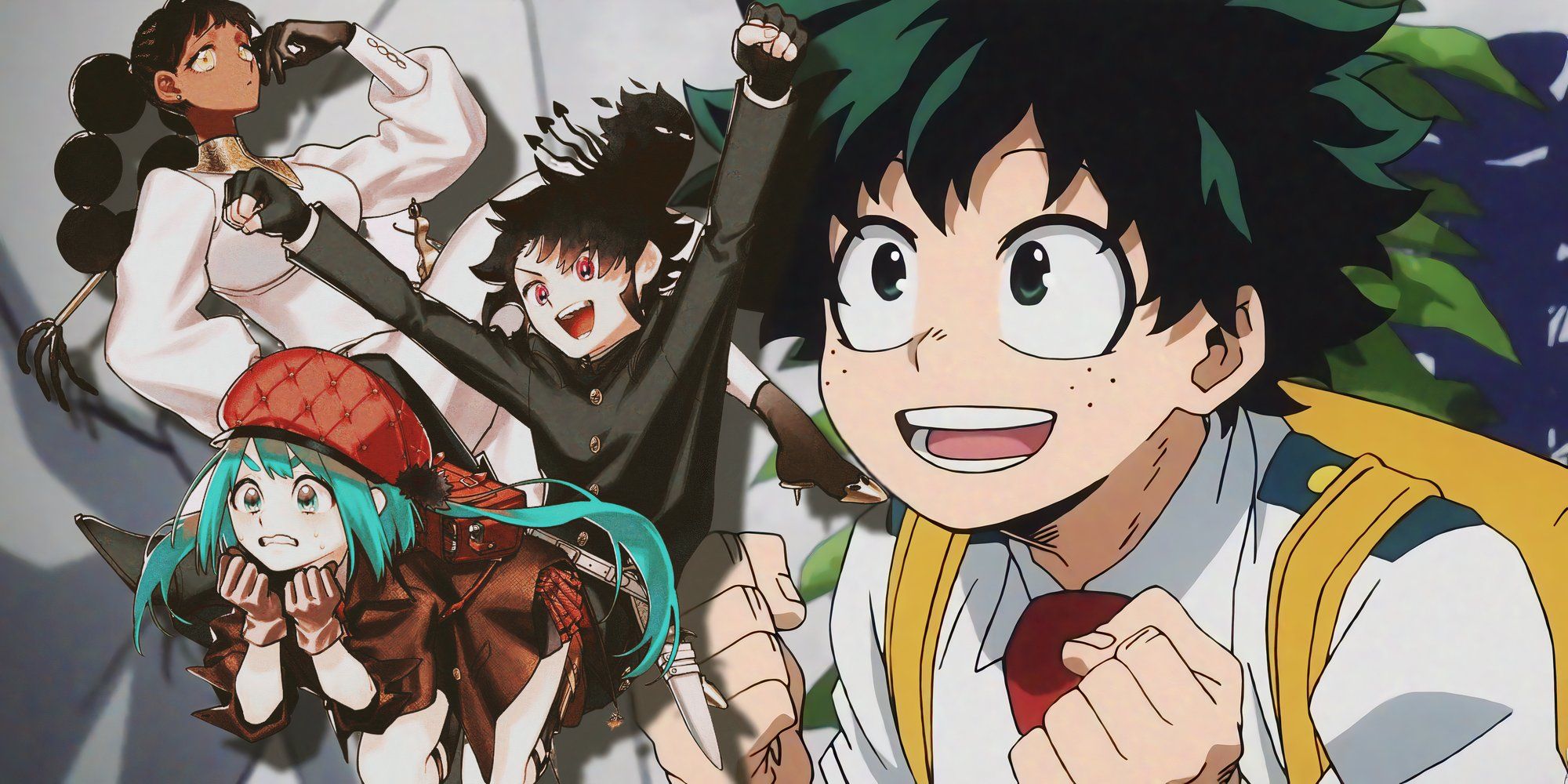 Feature header showing My Hero Academia and Ichi the Wiych