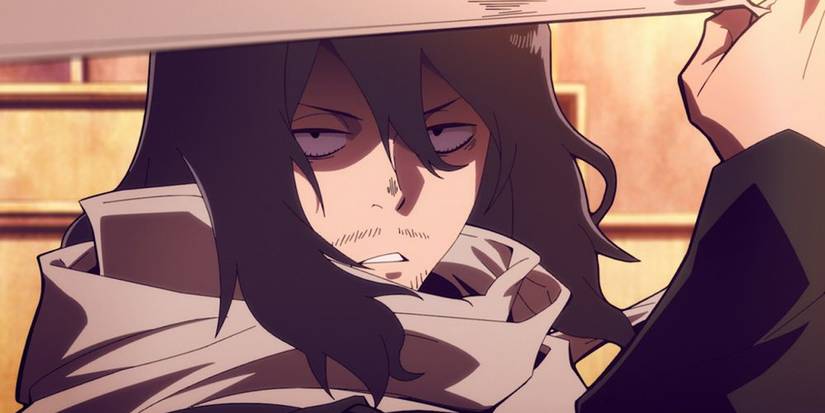 Aizawa uses his capture weapon in a promotional still from Vigilantes.