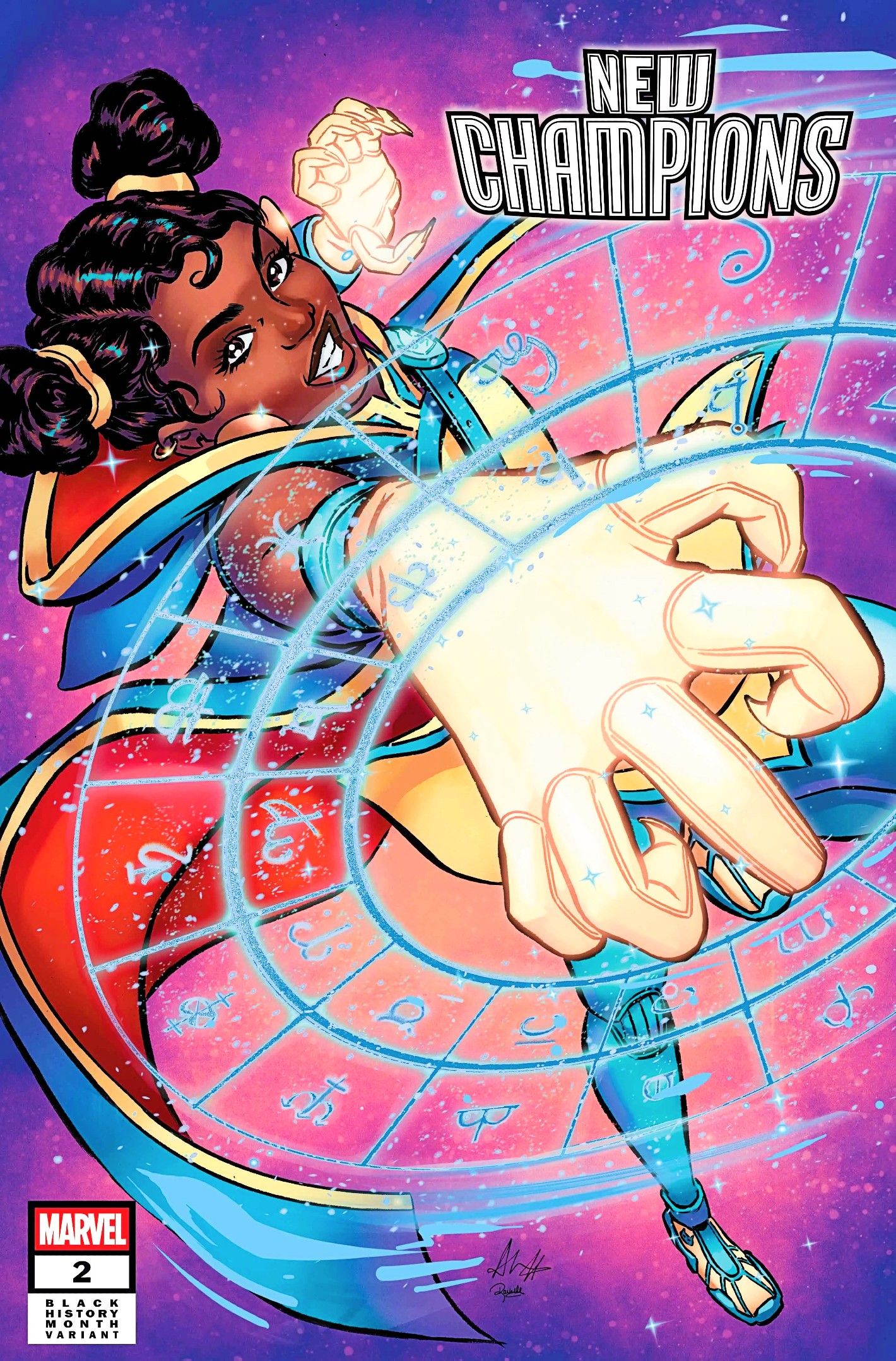 New Champions #2 cover, featuring new Wakanda hero Gold Tiger