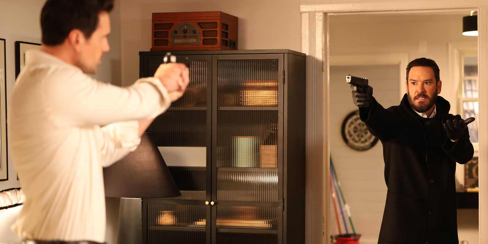 Trent and Sir having a standoff in Found season 2, episode 10