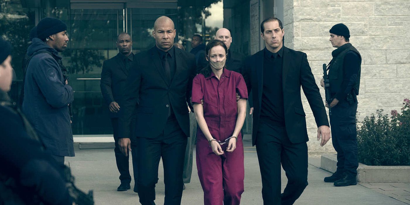 officers taking emily in The Handmaid's Tale 'Late' episode