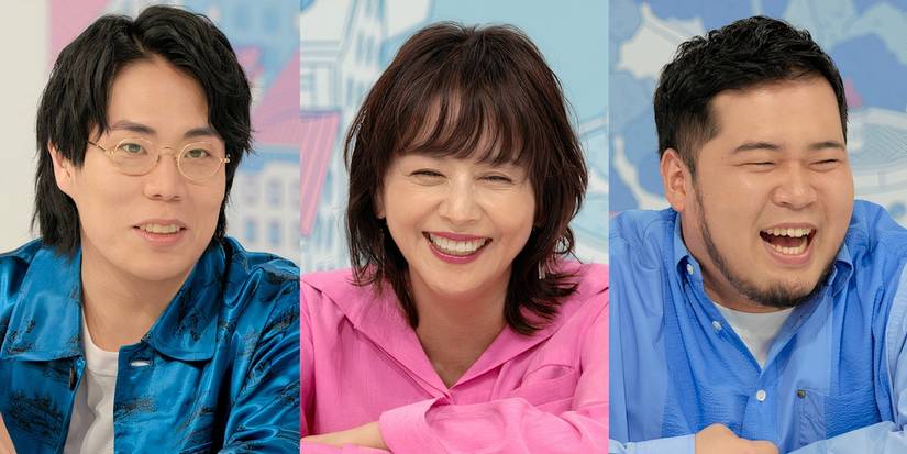 Offline Love season 1 hosts side-by-side images with each of them smiling
