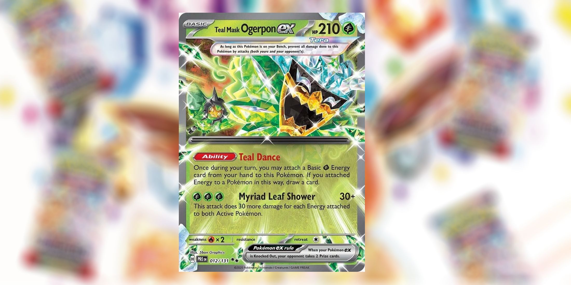 Ogerpon ex - Teal Mask em Evoluções Prismáticas em Pokémon TCG