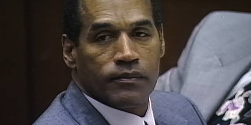 OJ Simpson at his trial in American Manhunt: OJ Simpson