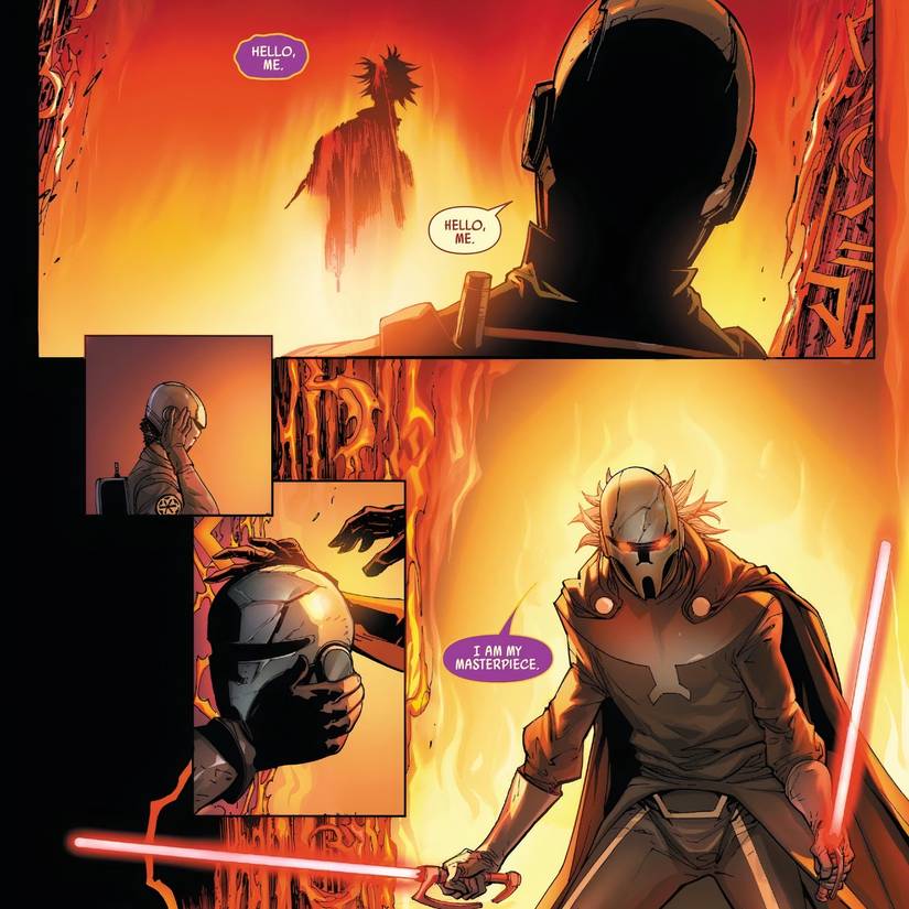 Darth Momin coming back to life in Star Wars.