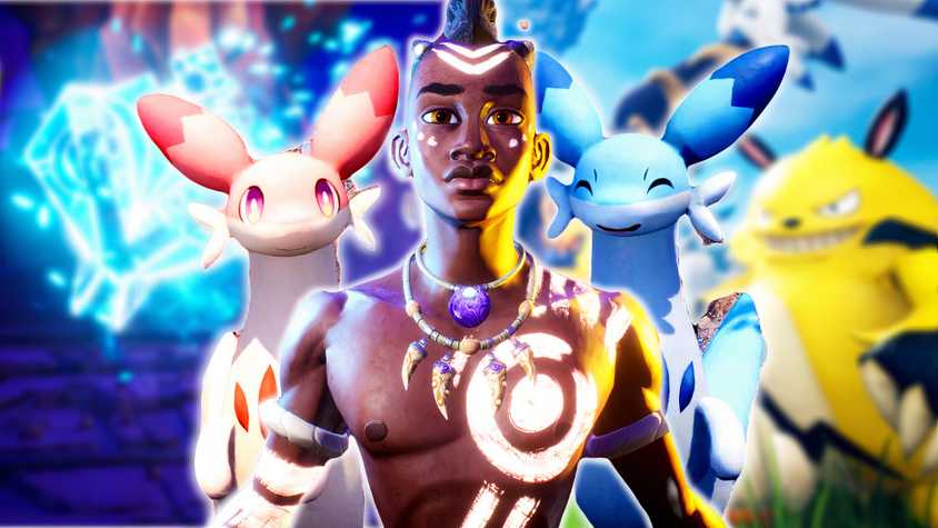 Palworld pals with the main characters from Tales of Kenzera Zau-1