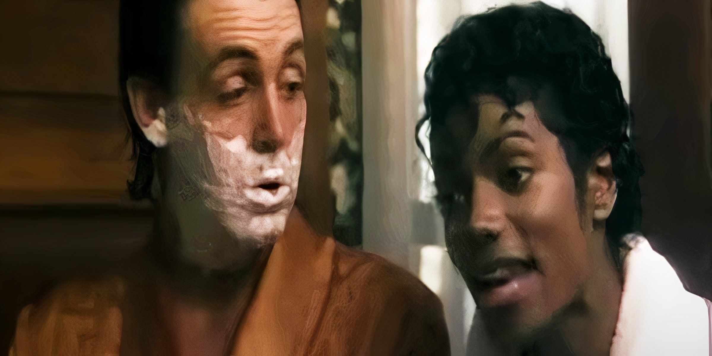 Paul McCartney and Michael Jackson in the Music video for Say Say Say