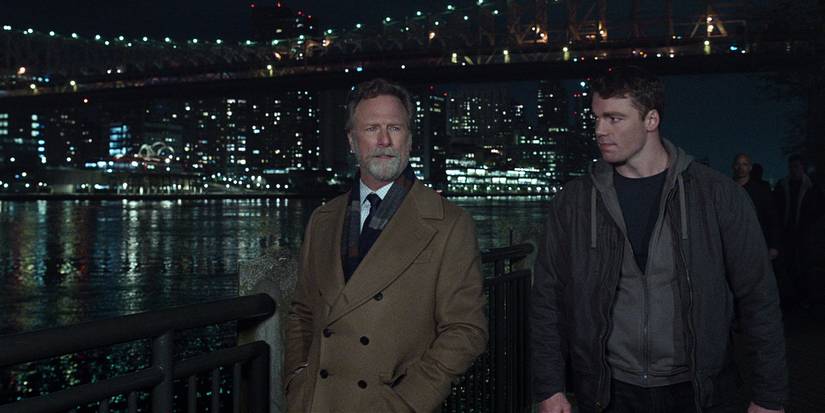 Peter talks with Jacob Monroe in The Night Agent season 2