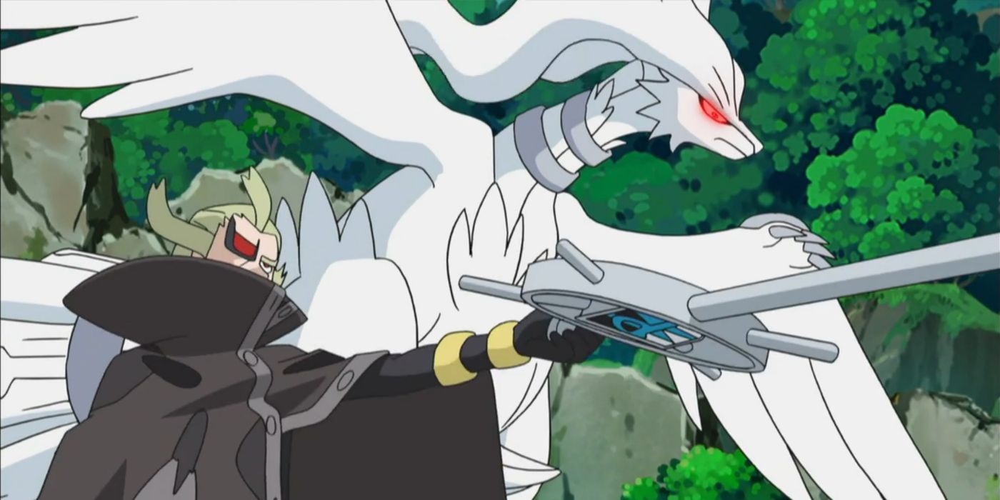 Ghetsis commands the mind-controlled Reshiram to destroy his enemies.