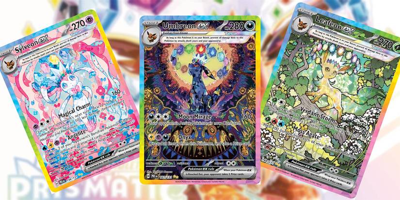Secret Illustration Rare cards from Prismatic Evolutions