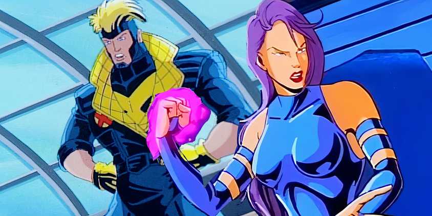 Psylocke and Havok in X-Men the animated series