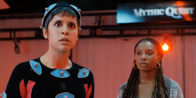 Rachel and Dana in the Mythic Quest episode Titans Rift
