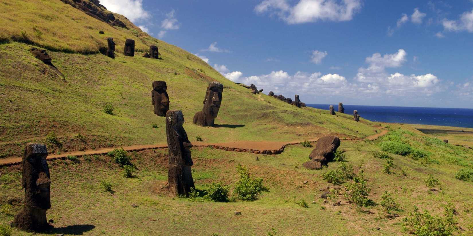 A shot of Easter Island