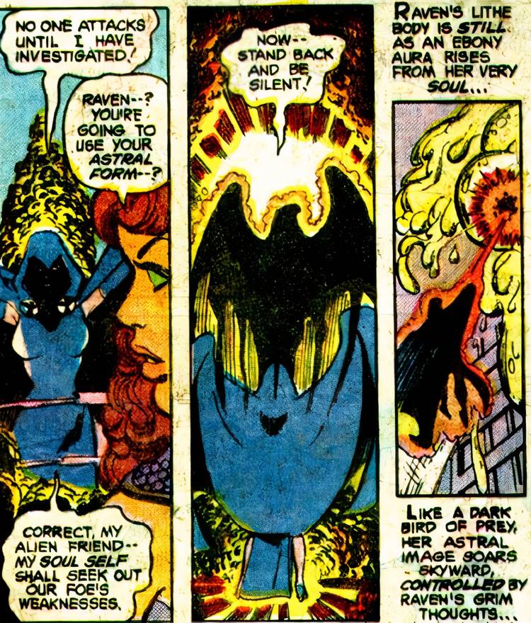 Raven unleashes her Soul Self for the first time as a black astral form
