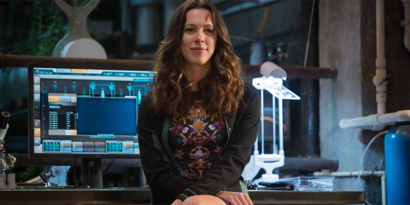 Rebecca Hall sitting at computer in Godzilla vs Kong