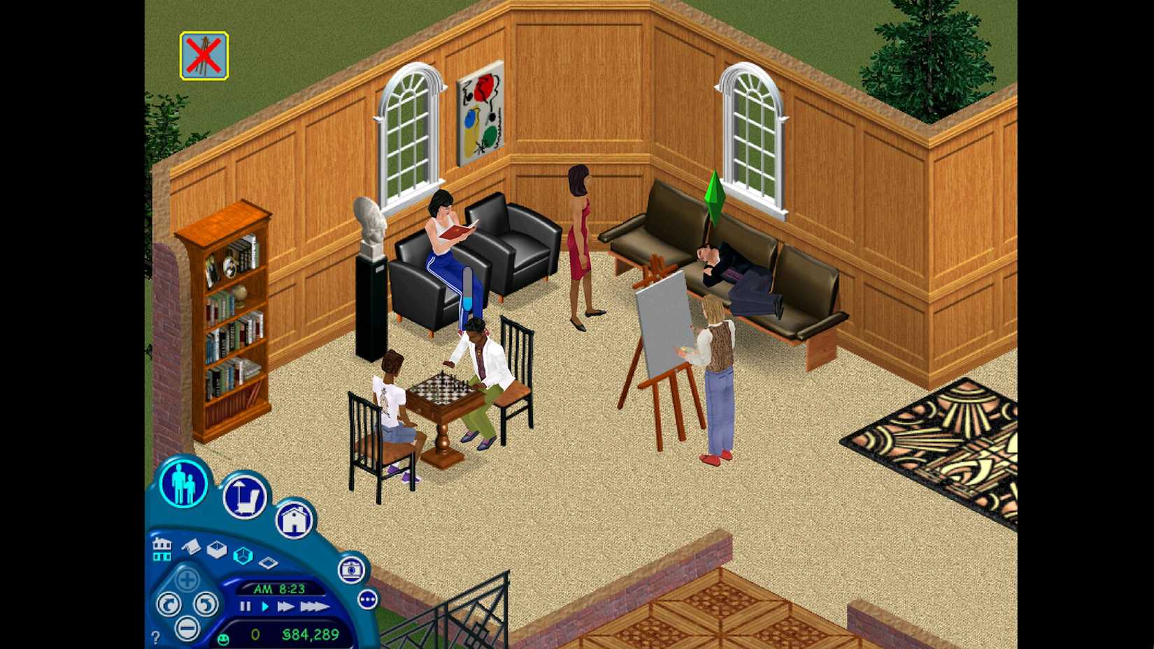 Relaxing with friends and family in The Sims 1 Legacy Collection