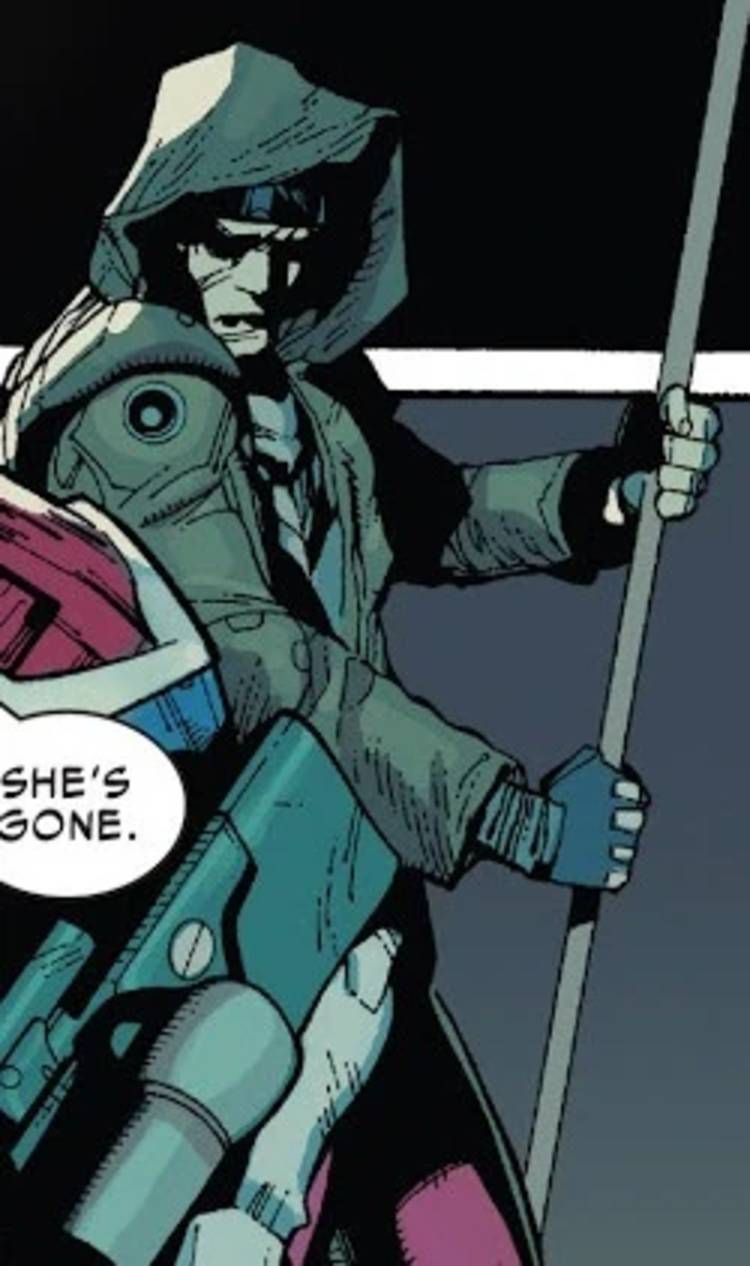 Civil War Gambit with his new outfit and hood.