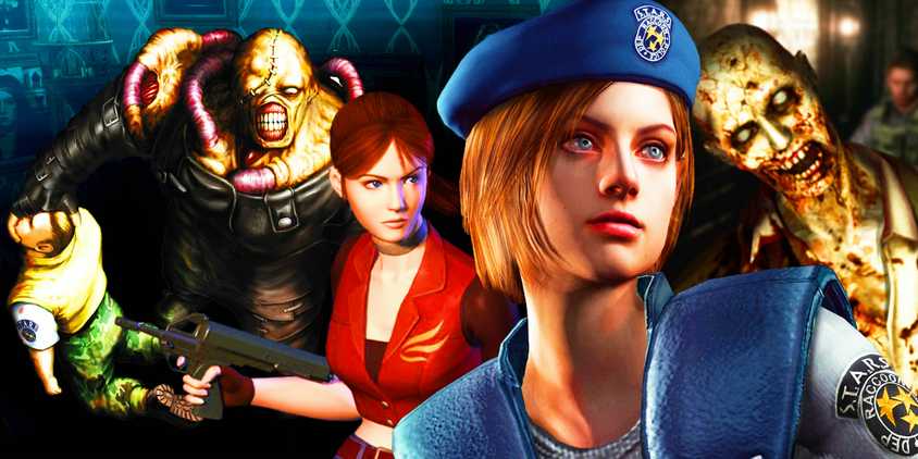 Resident Evil 1 Remake character with characters from residen Evil nemesis and Code Veronica