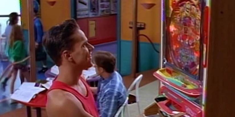 Rocky at pachinko machine Mighty Morphin Power Rangers