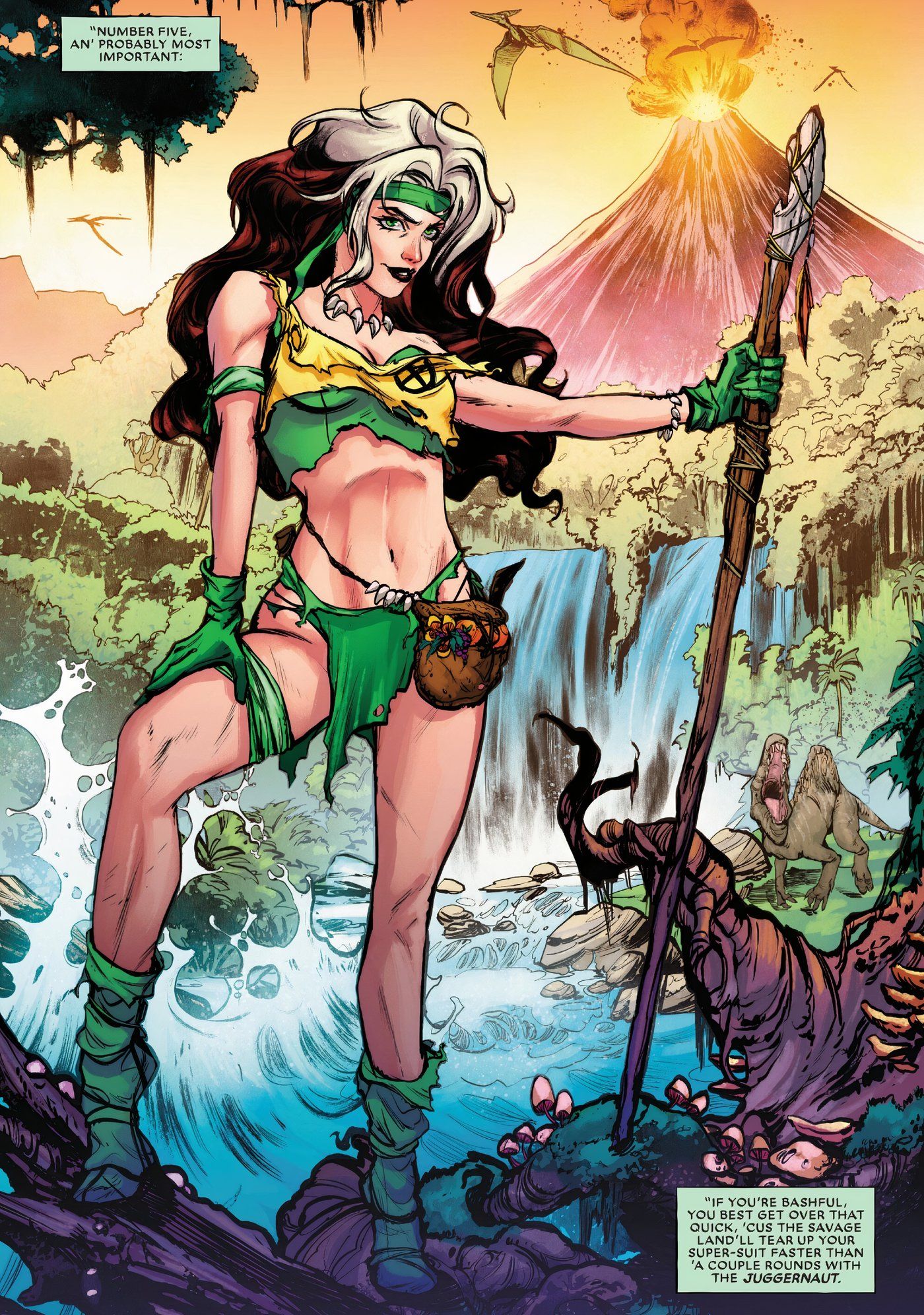 Rogue The Savage Land 1 Rogue explica que perdeu suas roupas na Savage Land