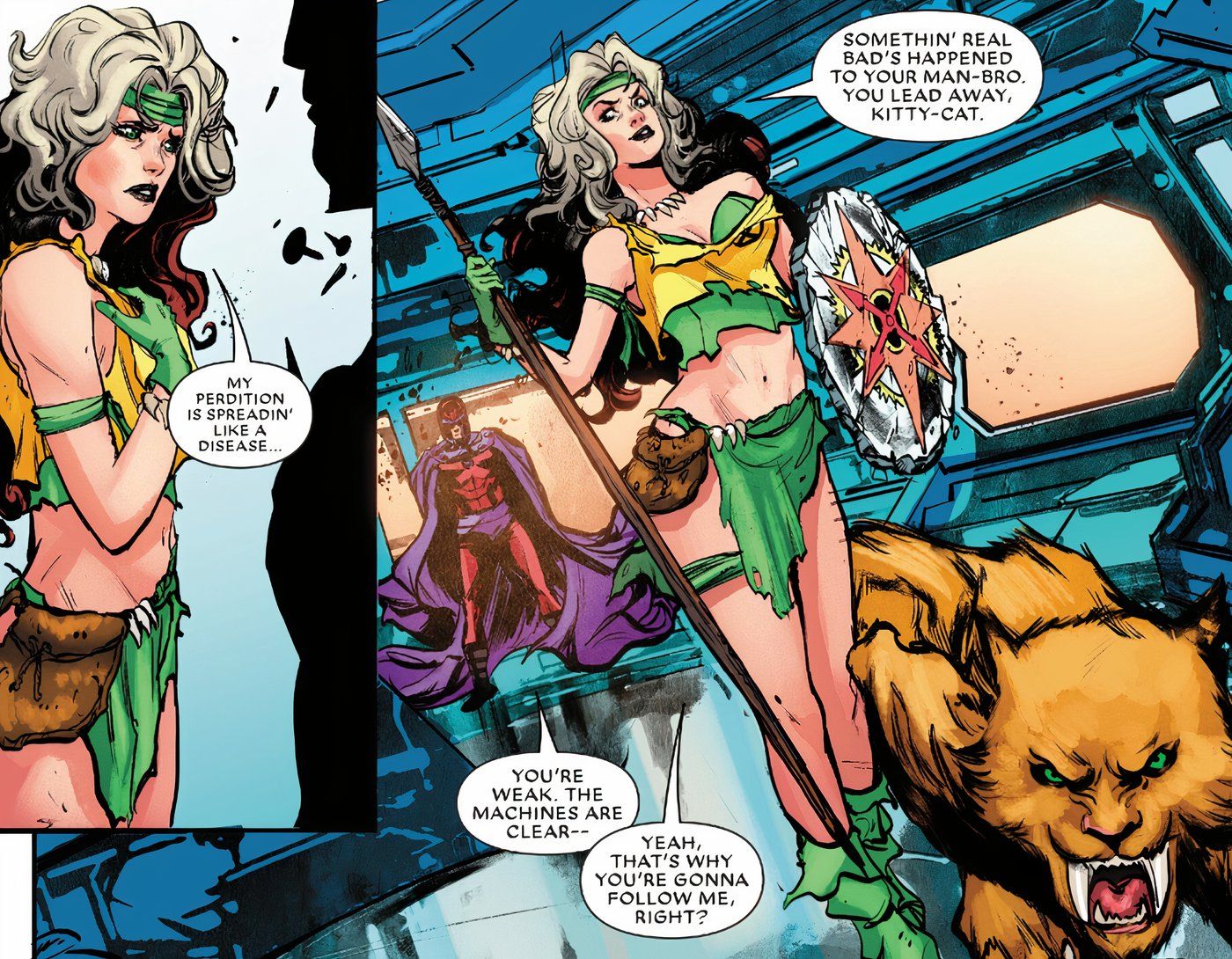 Rogue The Savage Land 1 Rogue parte apesar de Magneto dizer que ela é fraca