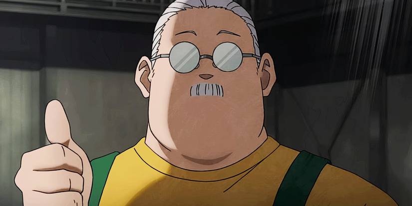 Taro Sakamoto giving a thumbs up from the Sakamoto Days anime trailer.