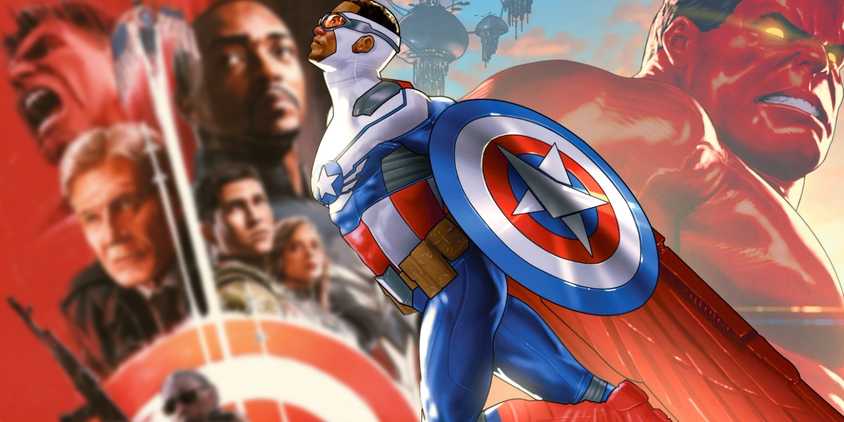 Sam Wilson Captain America Red Hulk MCU and Comics Custom Image