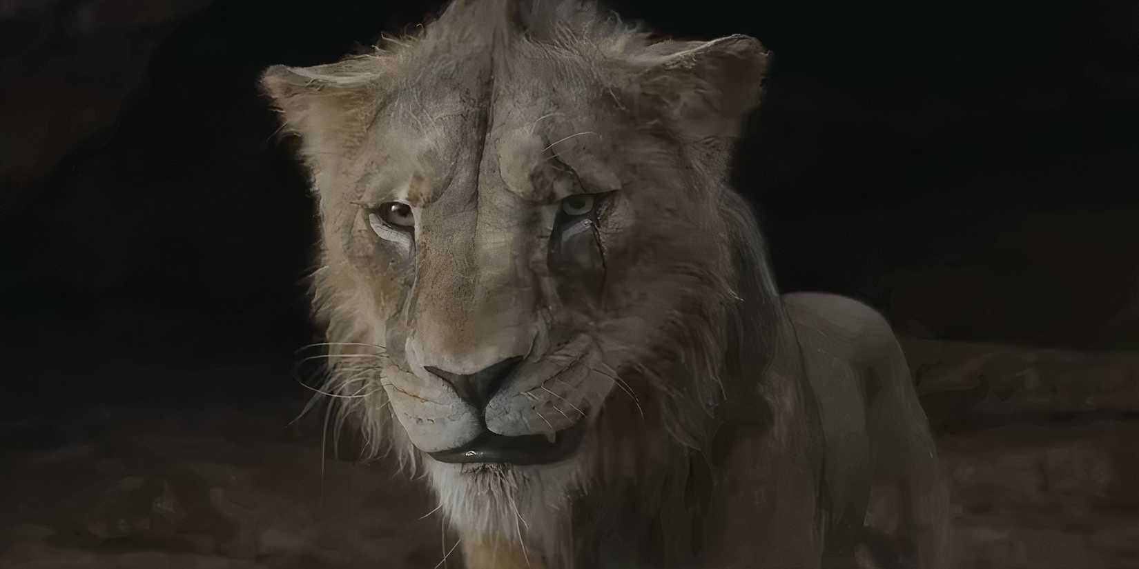Taka after he becomes Scar in Mufasa: The Lion King