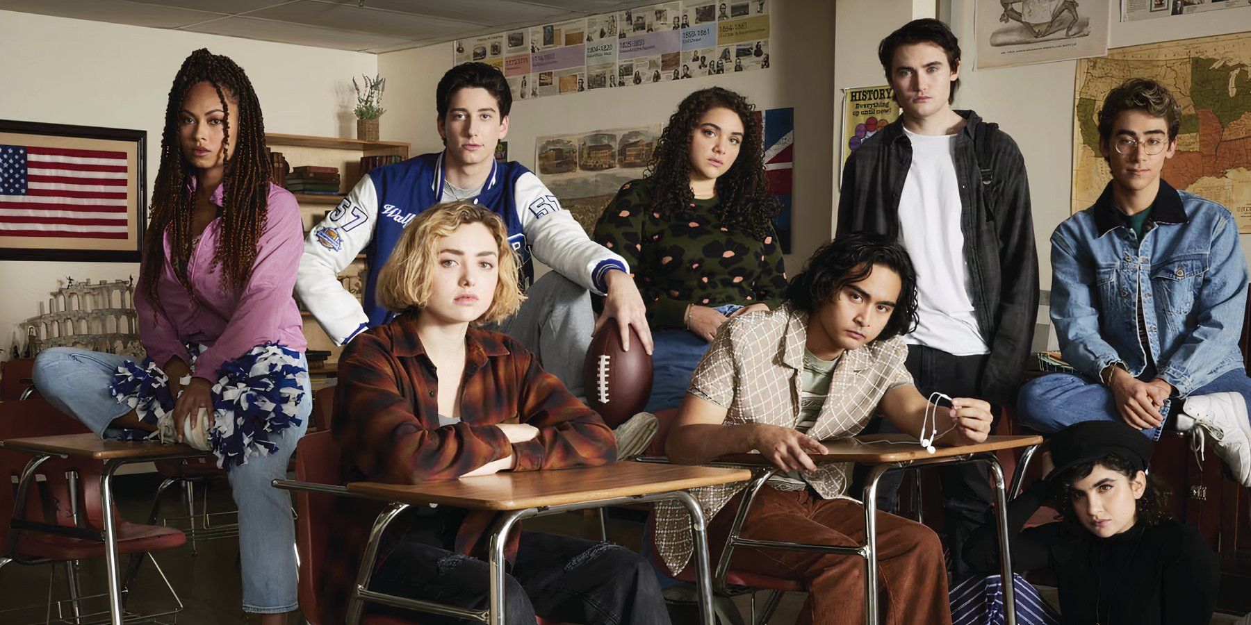 School Spirits' cast, led by Peyton List. 