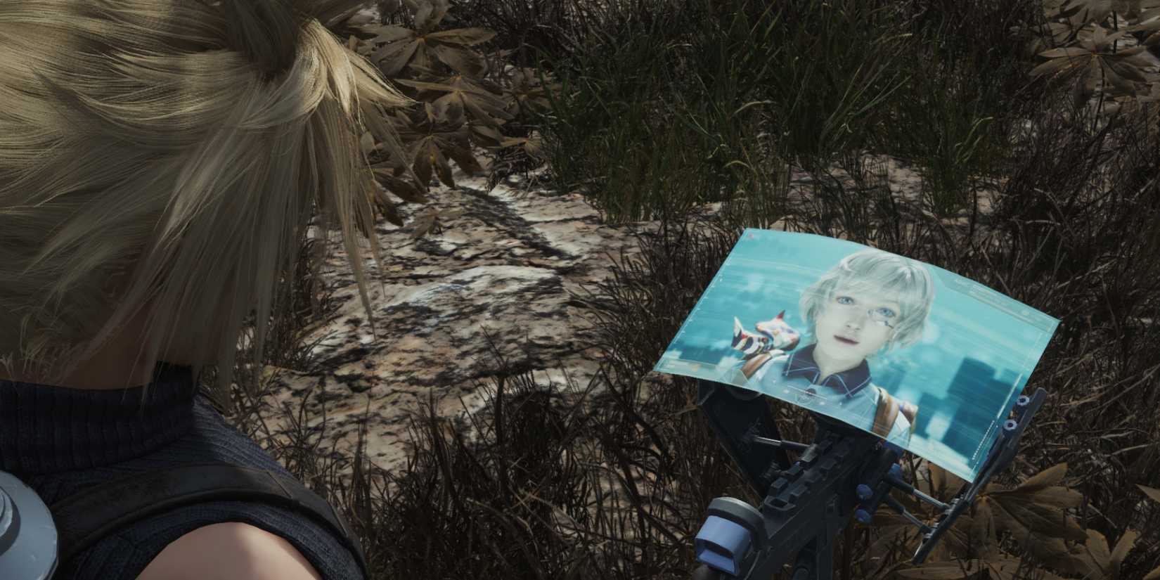 Cloud talking to Chadley in FF7 Rebirth