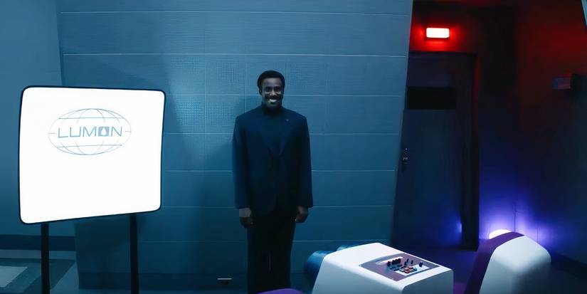 Milchick standing in the new Break Room in Severance season 2 (2025)