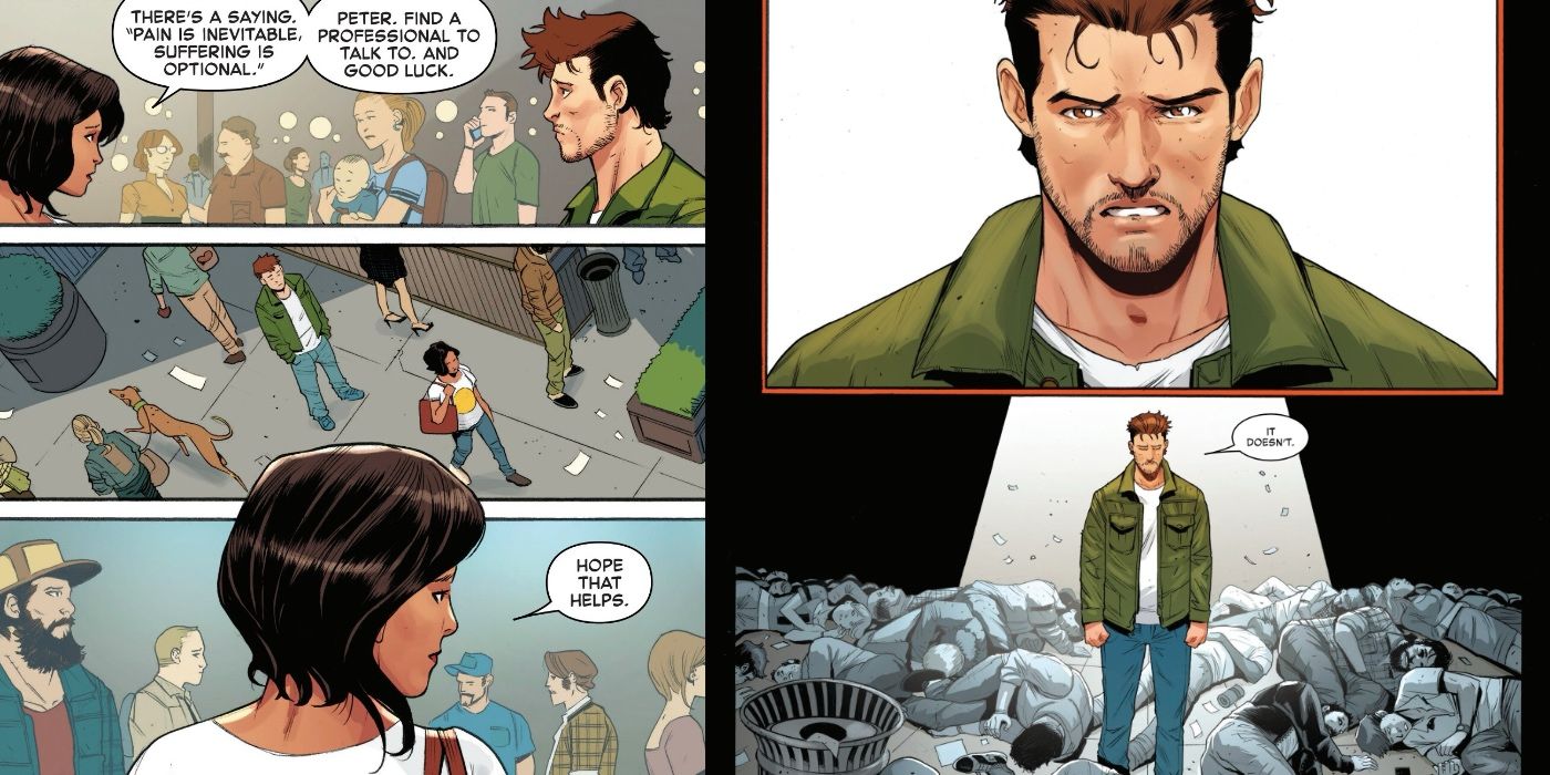 Shay Gives Peter Parker Advice in Amazing Spider-Man #66