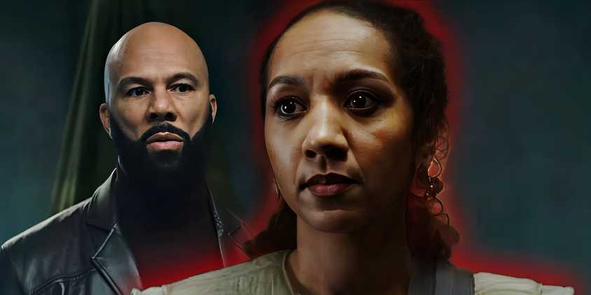 Common as Robert Sims and Alexandria Riley as Camille Sims in Silo