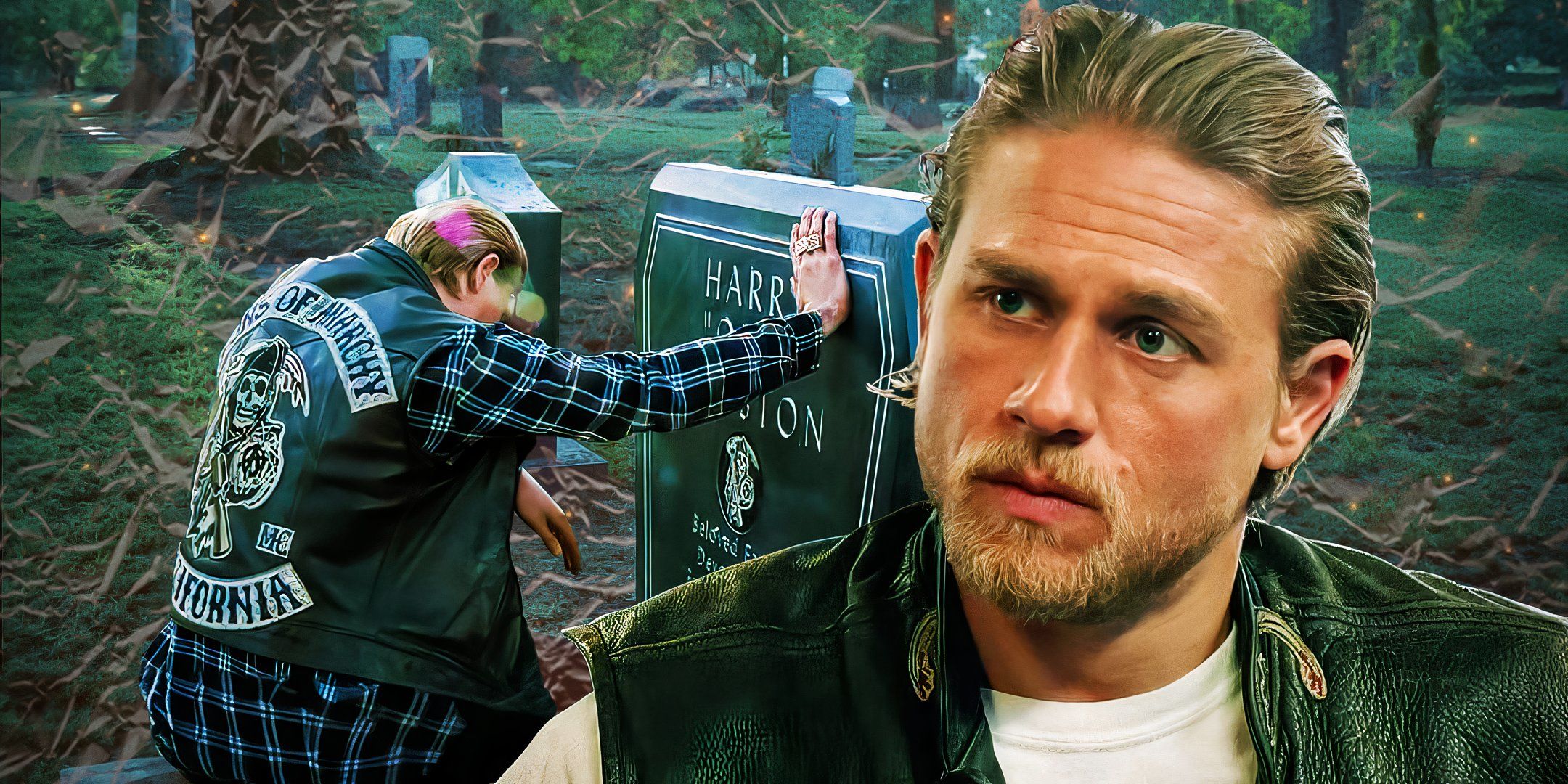 Why does jax leave his rings on 2 graves at the end of sons of anarchy 