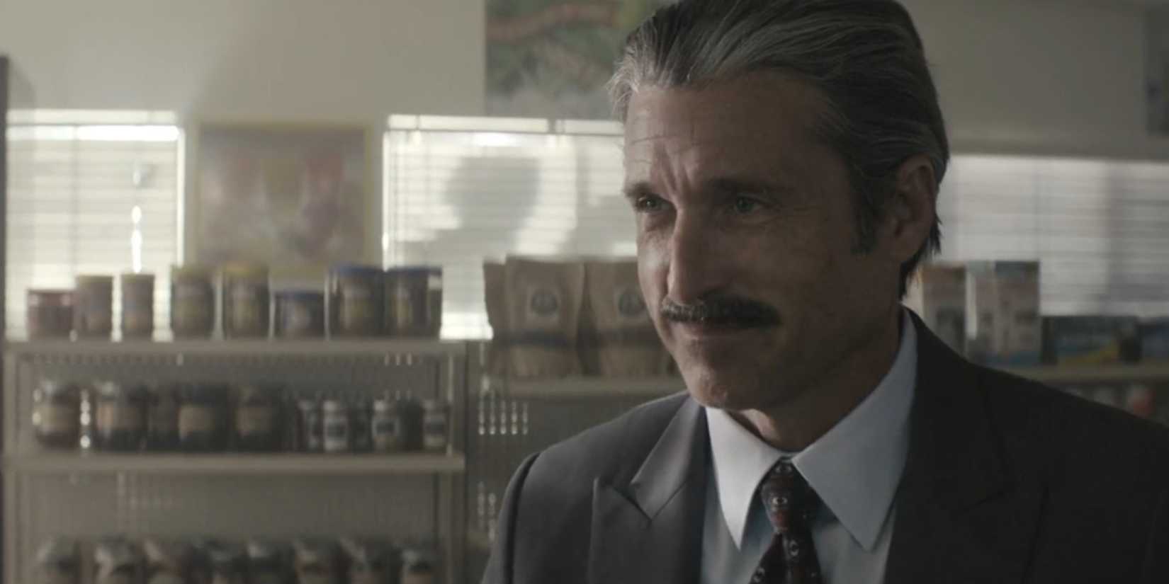 Captain Aaron Spencer (Patrick Dempsey) looking devilish in Dexter: Original Sin season 1, episode 7